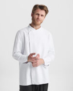 Chaqueta CQ4500 DABIZ cocinero unisex HORECA color - Blanco