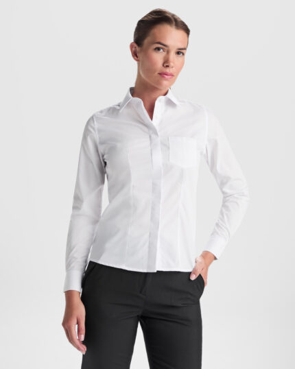 Camisa Roly CM5161 SOFIA L/S manga larga mujer hostelería HORECA