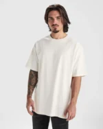 Camiseta CA6560 BULL manga corta oversize algodón pesado 210g color - Blanco Vintage