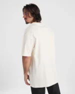 Camiseta CA6560 BULL manga corta oversize algodón pesado 210g color - Blanco Vintage
