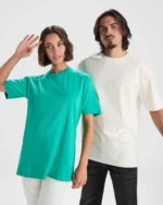 Camiseta CA6560 BULL manga corta oversize algodón pesado 210g color - Blanco Vintage