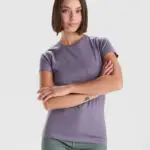 Camiseta CA6699 BREDA WOMAN manga corta algodón orgánico OCS mujer color - Lila