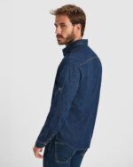 Camisa CM6706 LUJAN vaquera manga larga hombre HORECA stretch color - Vaquero
