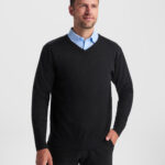 Jersey JE8417 HILUX punto fino hombre HORECA color - Negro