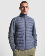 Chaqueta CQ8420 VIVARO cremallera unisex acolchada HORECA color - Plomo
