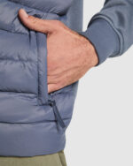 Chaqueta CQ8420 VIVARO cremallera unisex acolchada HORECA color - Plomo