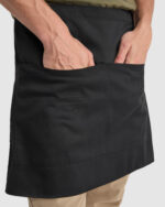 Delantal DE9123 CLASSIC corto sarga HORECA hostelería color - Negro