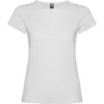 Camiseta CA6597 BALI manga corta mujer algodón elastano entallada color - Blanco