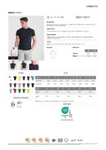 Camiseta Roly CA6550 BRACO manga corta algodón peinado 180g - Imagen 2