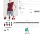 Camiseta Roly CA6647 GUADALUPE manga corta mujer algodón escote redondo