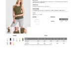Camiseta Roly CA6709 DRIBE mujer sin mangas canalé elastano