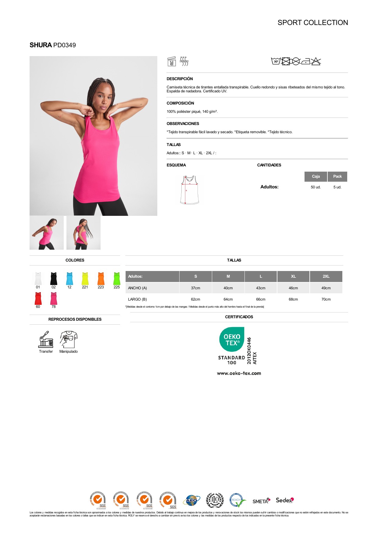 ficha-tecnica-PD0349 Pantalón deportivo Roly PD0349 SHURA - Imagen 1