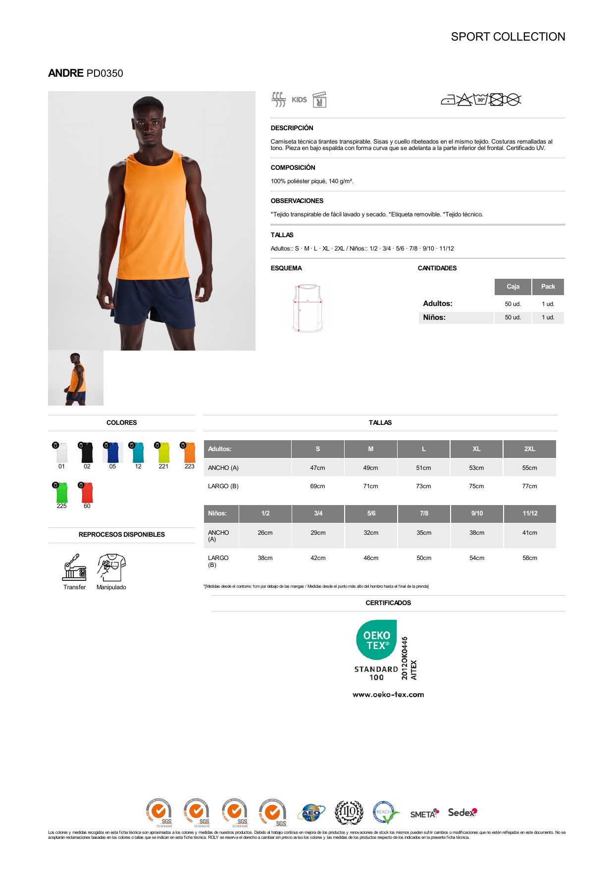 ficha-tecnica-PD0350 Pantalón deportivo Roly PD0350 ANDRE - Imagen 1