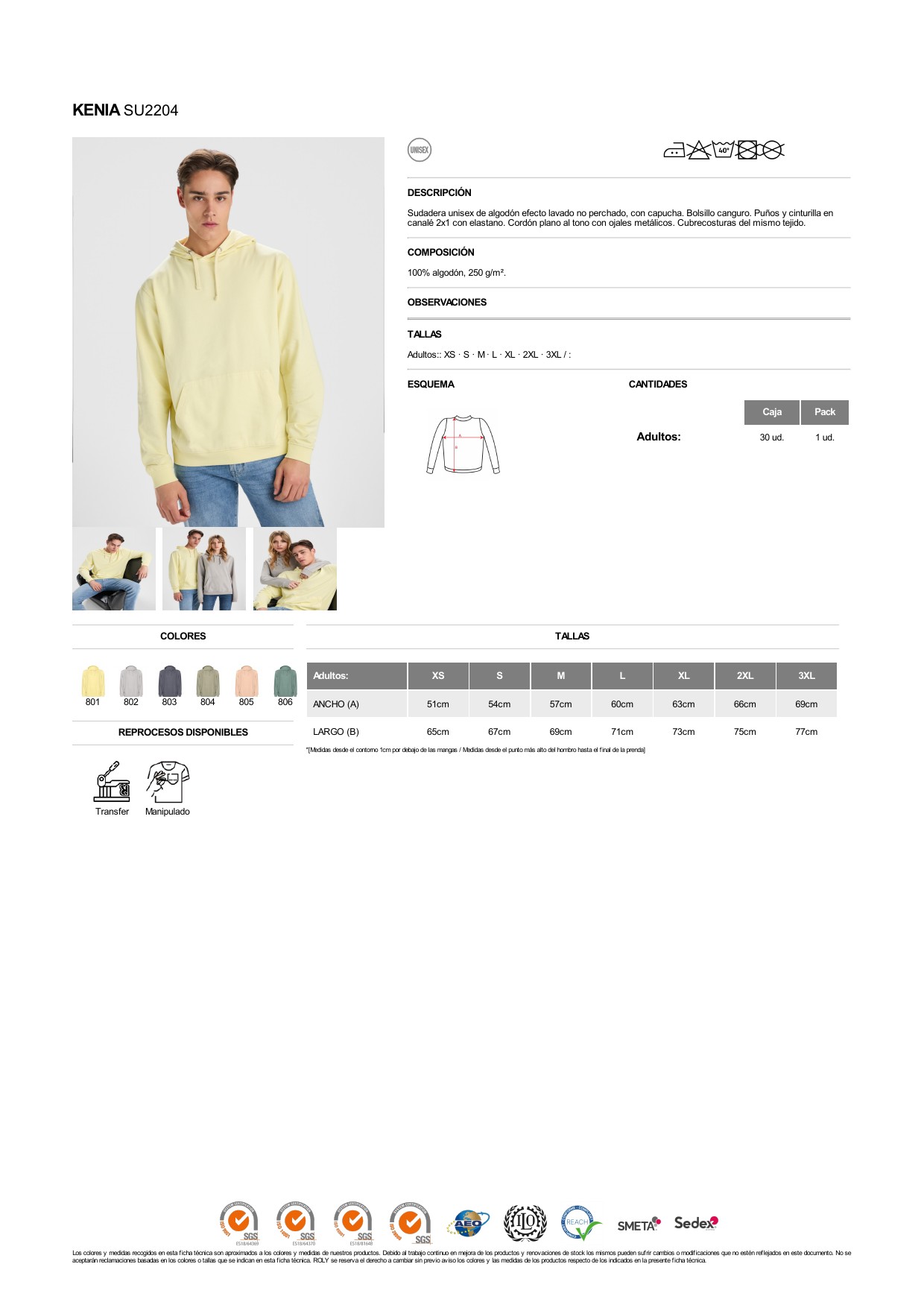 ficha-tecnica-SU2204 Sudadera Roly SU2204 KENIA - Imagen 1
