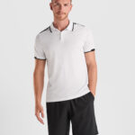 Polo técnico PO0402 TAMIL color blanco/negro