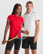 Polo técnico PO0402 TAMIL color blanco/negro