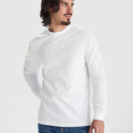 Camiseta CA1204 POINTER manga larga hombre algodón tallas XS a 4XL color - Blanco