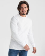 Camiseta CA1204 POINTER manga larga hombre algodón tallas XS a 4XL color - Blanco
