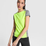 Camiseta técnica CA6663 ZOLDER WOMAN color amarillo fluor/negro vigore