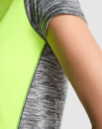 Camiseta técnica CA6663 ZOLDER WOMAN color amarillo fluor/negro vigore