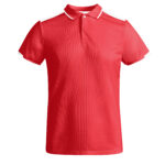 Polo técnico PO0402 TAMIL color rojo/blanco
