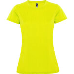 Camiseta técnica CA0423 MONTECARLO WOMAN color - Amarillo Fluor