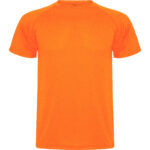 Camiseta técnica CA0425 MONTECARLO color - Naranja Fluor