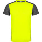 Camiseta técnica CA6653 ZOLDER color amarillo fluor/negro vigore