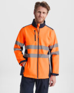 Chaqueta HV9303 ANTARES Alta Visibilidad color marino/naranja fluor