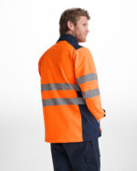 Chaqueta HV9303 ANTARES Alta Visibilidad color marino/naranja fluor