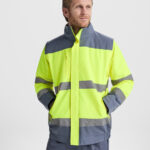 Chaqueta HV9304 EPSYLON Alta Visibilidad color plomo/amarillo fluor