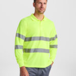 Polo HV9306 POLARIS L/S Alta Visibilidad color - Amarillo Fluor
