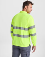 Polo HV9306 POLARIS L/S Alta Visibilidad color - Amarillo Fluor