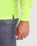 Polo HV9306 POLARIS L/S Alta Visibilidad color - Amarillo Fluor