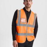 Chaleco CC9311 POLUX Alta Visibilidad color - Naranja Fluor