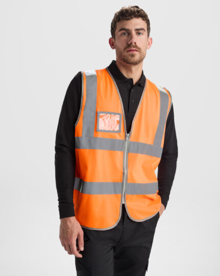 Chaleco CC9311 POLUX Alta Visibilidad color - Naranja Fluor