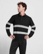 Polo HV9325 FORAN L/S Alta Visibilidad color - Negro