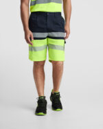 Bermuda HV9328 LADA Alta Visibilidad color marino/amarillo fluor