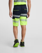 Bermuda HV9328 LADA Alta Visibilidad color marino/amarillo fluor
