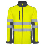 Chaqueta HV9303 ANTARES Alta Visibilidad color plomo/amarillo fluor