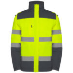 Chaqueta HV9304 EPSYLON Alta Visibilidad color plomo/amarillo fluor