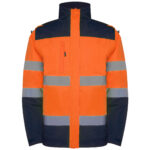 Chaqueta HV9304 EPSYLON Alta Visibilidad color marino/naranja fluor