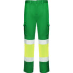 Pantalón HV9312 DAILY STRETCH HV Alta Visibilidad color verde jardín/amarillo fluor