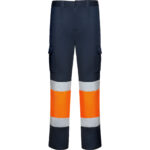 Pantalón HV9312 DAILY STRETCH HV Alta Visibilidad color marino/naranja fluor