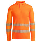 Polo HV9319 ATRIO LS Alta Visibilidad color - Naranja Fluor