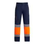 Pantalón HV9321 ENIX Alta Visibilidad color marino/naranja fluor